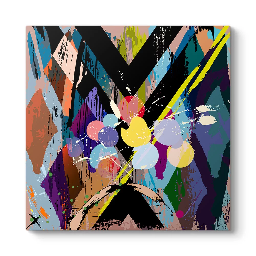Abstract Rhomb Tablosu - Model 3